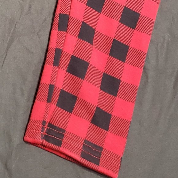 Flannel Leggings Thick Fleece Lined Elastic Waistband Size 7 Girls New NWOT - Picture 4 of 5